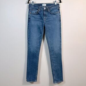 Agolde Devon Low Rise Stovepipe Blue Jeans Denim Organic Cotton Women Size 26